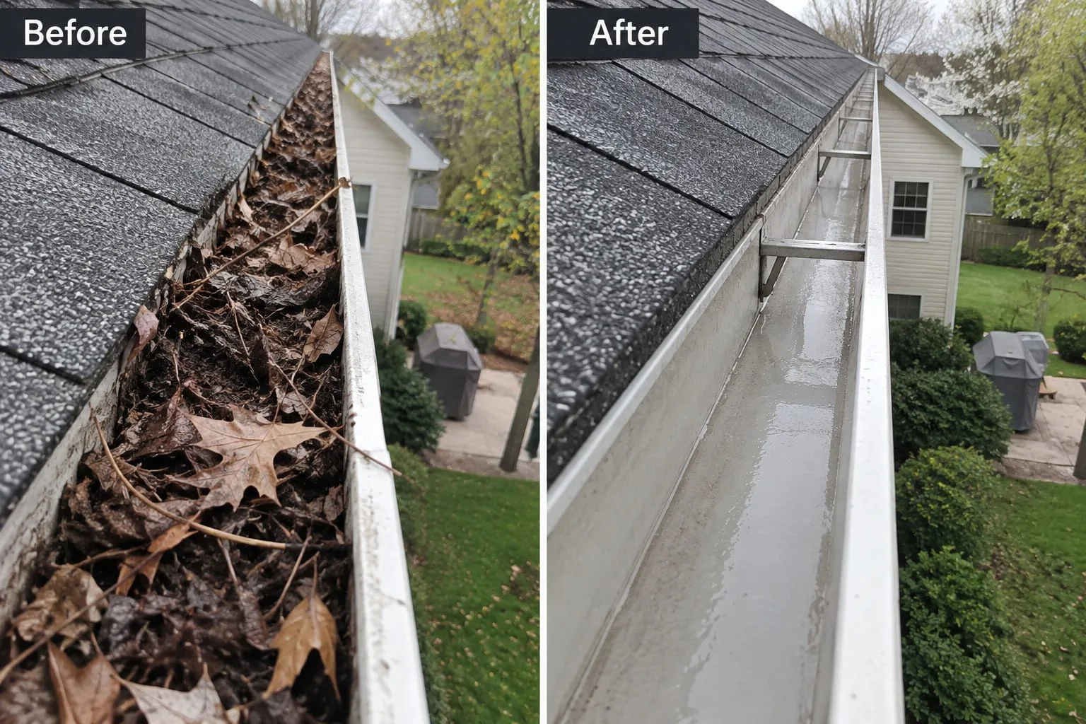 Roof and spouting on a West Auckland home ready for gutter cleaning
